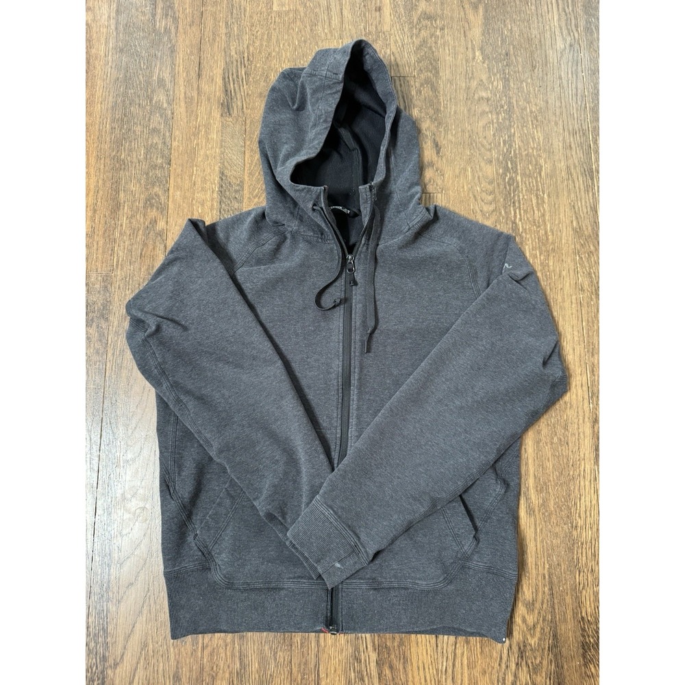 Arcteryx Mens Full Zip Hoodie Charcoal Gray Size Medium Fleece Jacket Gorpcore